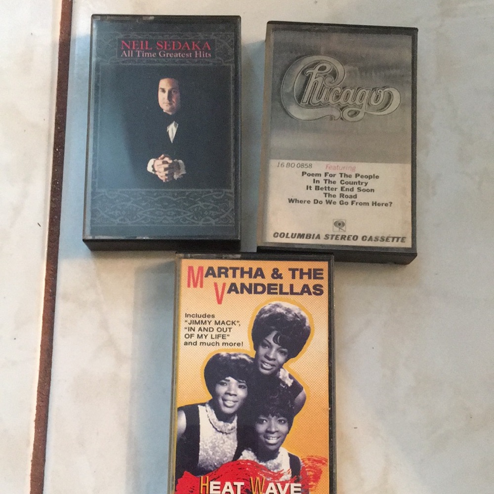 Three cassettes of classic 1960s music